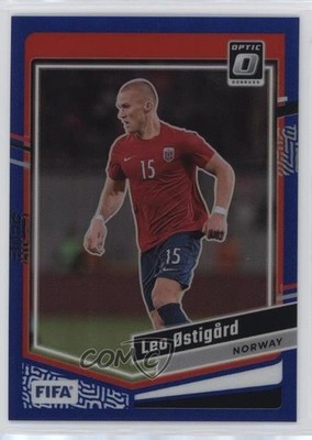 2023-24 Panini Donruss FIFA Optic Blue Prizm 8/99 Leo Ostigard #43 0j5z