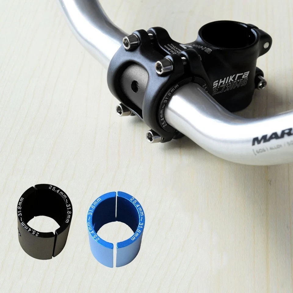 1x Cycling Bike Handlebar Bar Shim Spacer Stem Reducer 25.4mm To 31.8mm Aluminum - Image 3 of 4