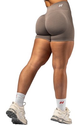Nebbia High Waist Push Up Shorts POWER 893 Light Brown Ash