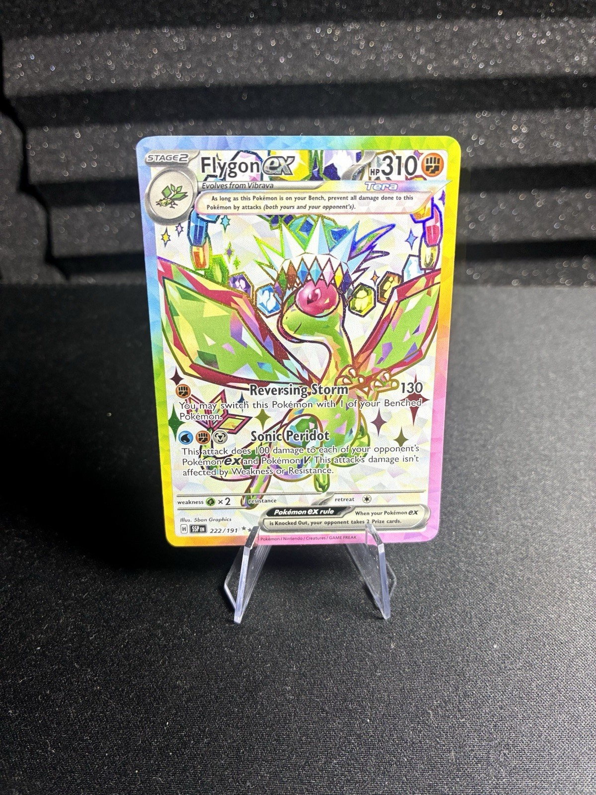 Flygon ex 222/191 Holo Ultra Rare Pokemon SV08: Surging Sparks