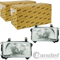 2X TYC H4 Hauptscheinwerfer Links + Rechts FüR VW Transporter T4 MIT LWR
