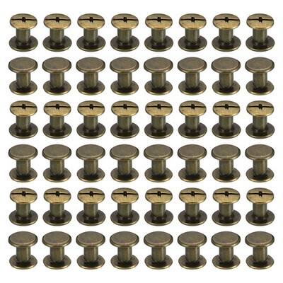 100 Sets Chicago-Schrauben, M5x8mm Chicago-Schrauben Phillips-Bindeschrauben #2