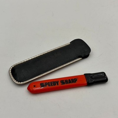 Speedy Sharp Carbide Knife Sharpener ''The Original'' ORANGE W/ Case