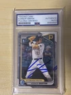 Konnor Griffin Signed IP Autograph Auto PSA Authentic 1st Bowman Chrome