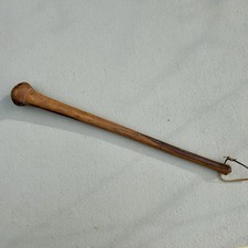 Zulu Iwisa Knobkerrie Hand-Carved Hardwood Ball-Head Club S. Africa 24″ 30s VTG