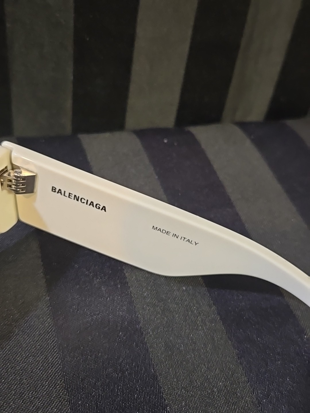 Balenciaga Women's Sunglasses XL Cat Eye White Frame With Case  thumbnail 10