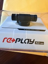 Replay XD720 Action Camera 720p HD Video Black 120° Wide Angle Mounts Charger