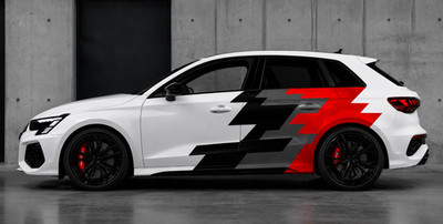 Audi Fahrzeug Folierung Racing Style Seitenaufkleber Sport Design Universal