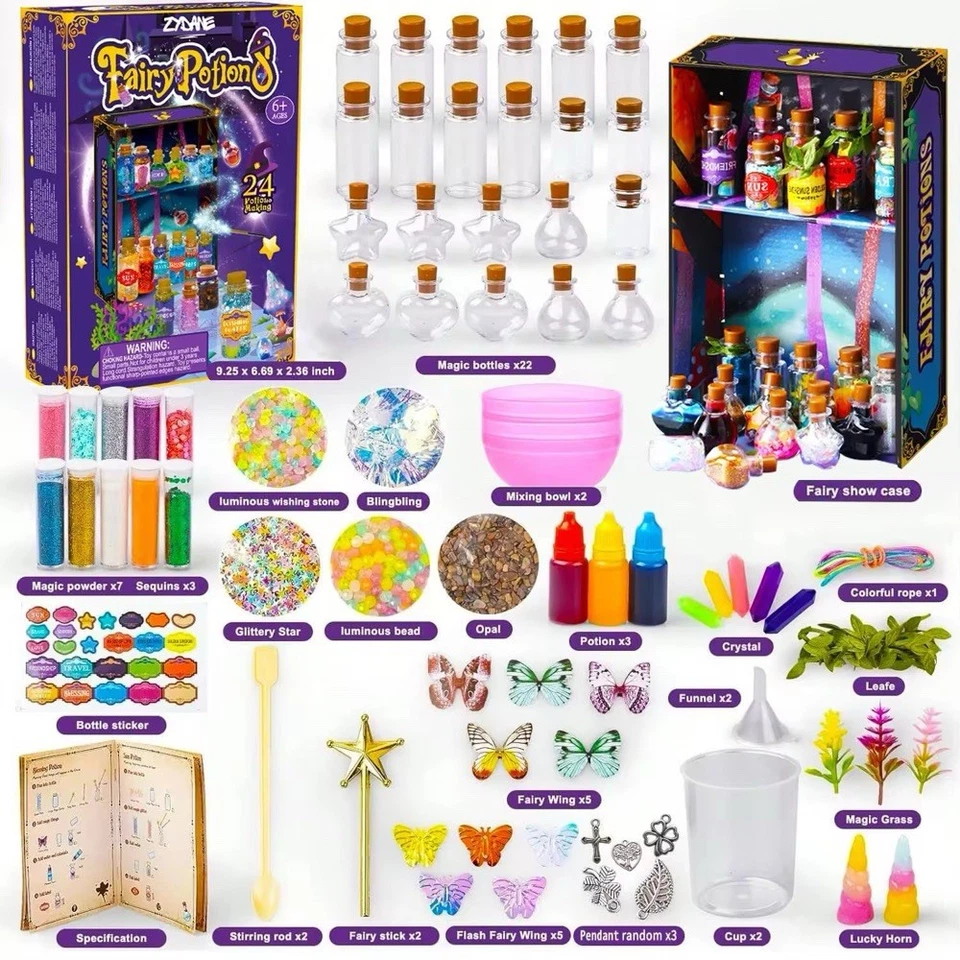 Zydane Fairy Potion Making Kit for Kids 24-Bottle Christmas Magic Science & STEM - Image 4 of 4