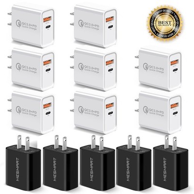 Wholesale Bulk Lot 1-200pcs PD QC3.0 USB Type C Wall Charger For Samsung iPhone