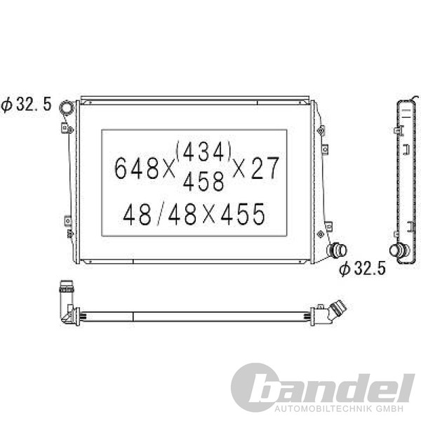 Diederichs KÜHler MotorkÜHlung Passend FüR Audi A3 Seat Altea Toledo VW Caddy EO-image