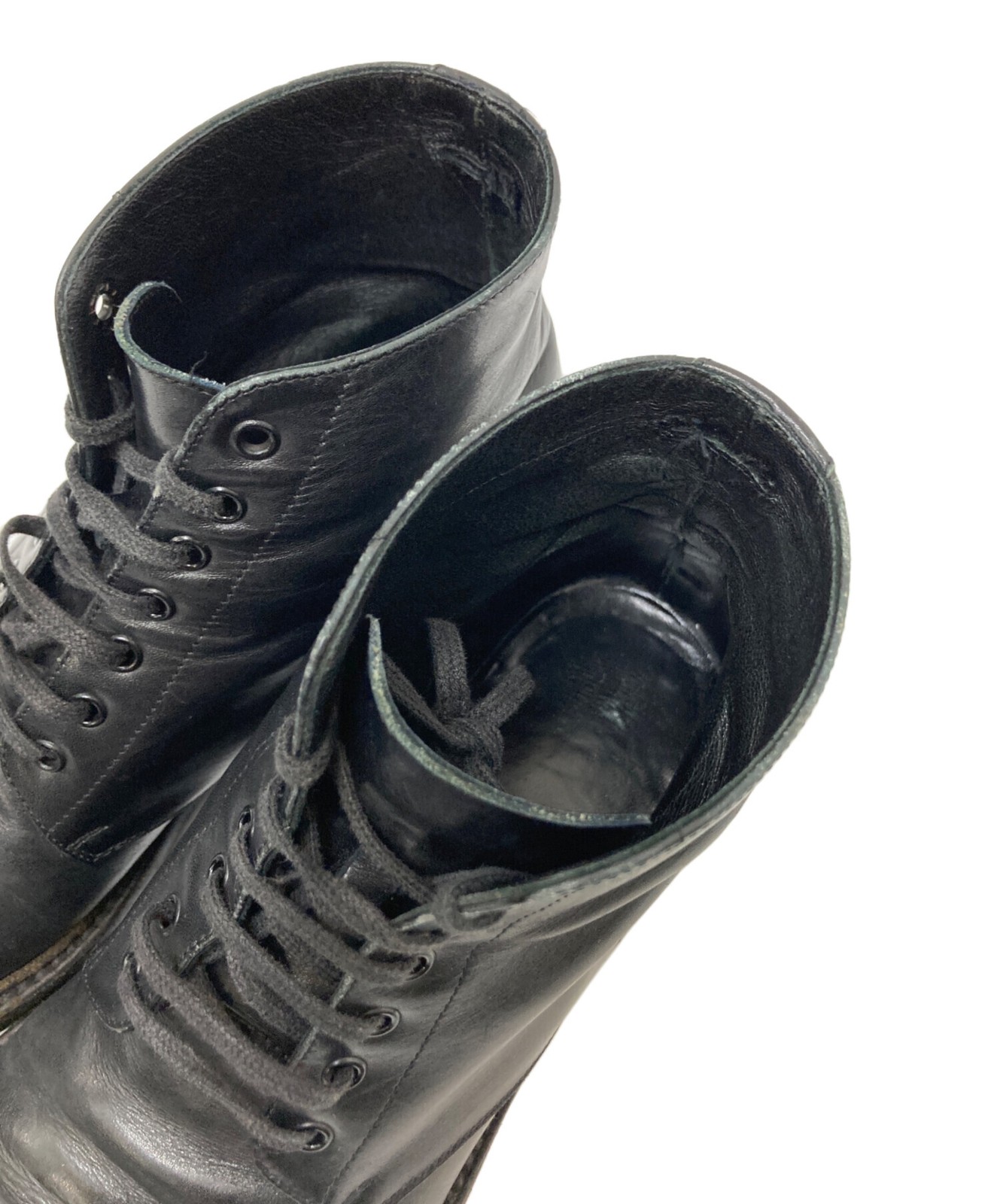 Saint Laurent Lace-up Boots Shoes EU 37 US 7 Leather Black Authentic thumbnail 15