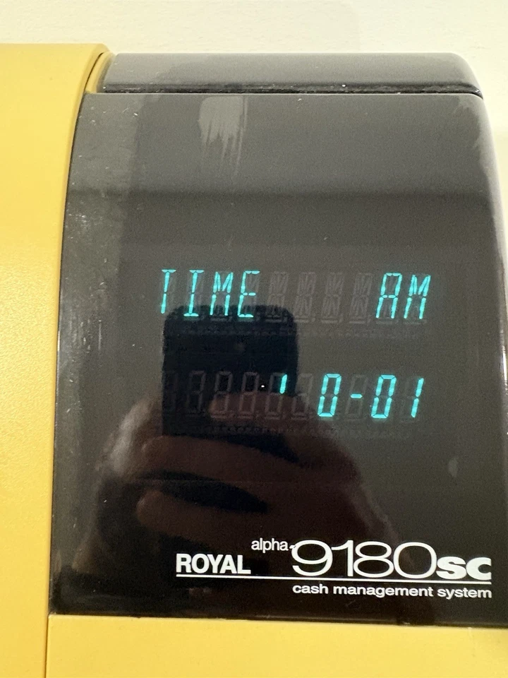 Caja registradora Royal Alpha 9180SC - llaves, sin lector de códigos de barras y manual Foto 3 de 4