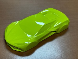 Corvette Stingray GM Speed Shape Yellow Model Car **CAR ONLY**