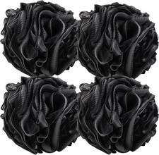 4PCS Large Loofah Shower Puff 75g Bath Scrunchie Mesh Sponge for Body Wash
