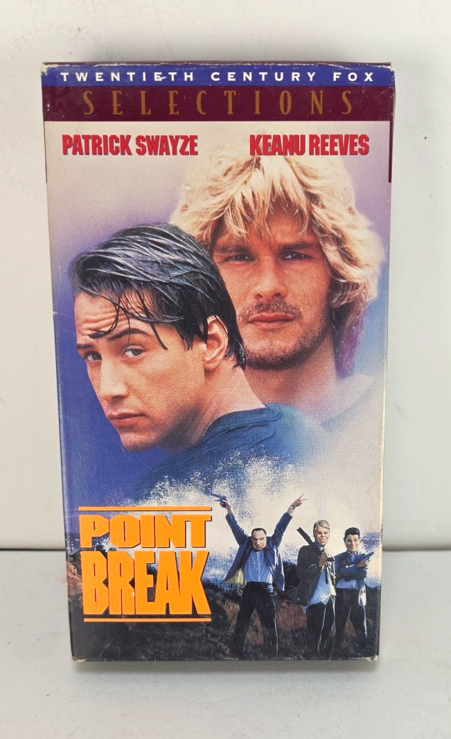 Point Break - Patrick Swayze, Keanu Reeves - (VHS, 1991)