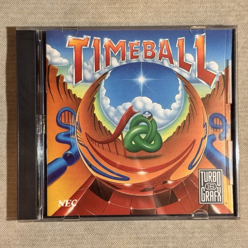 Timeball TurboGrafx-16 TG16, 1990 Complete Game Authentic with Case & Manual