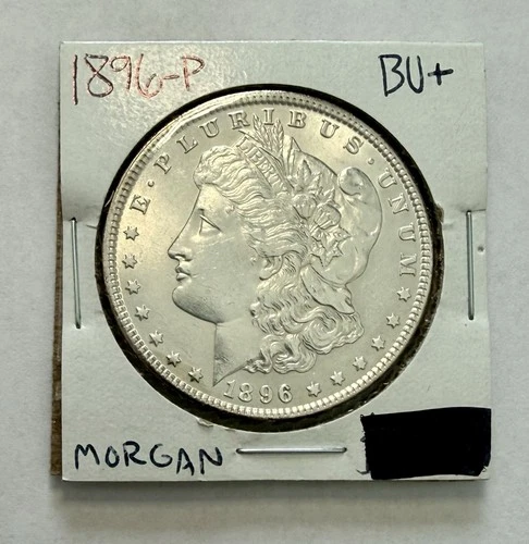 1896-P Morgan Silver Dollar - Brilliant Uncirculated + (BU+)
