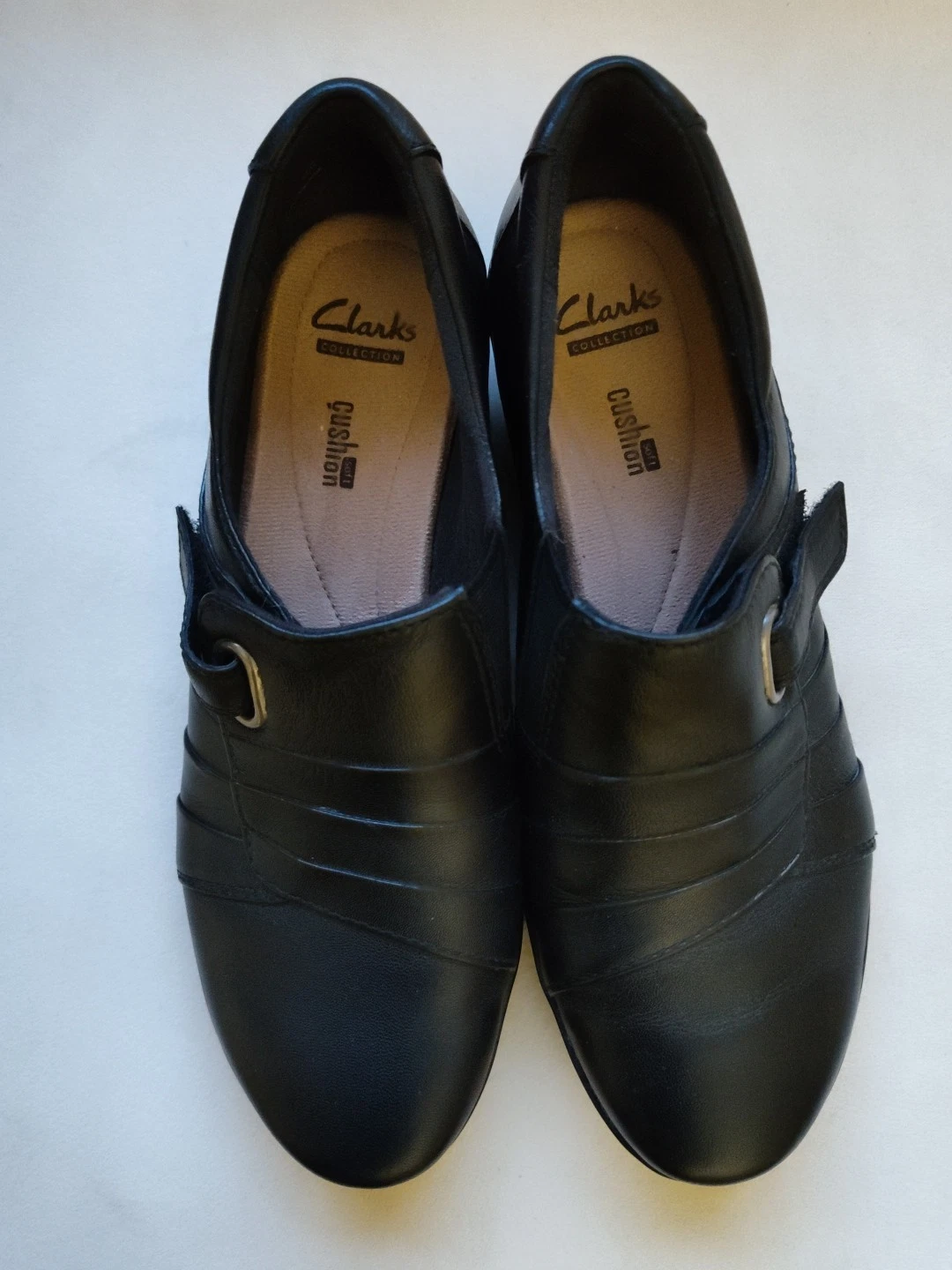 Clarks Scarpe Donna 7 M Everlay Heidi Mocassino Nero Pelle Casual