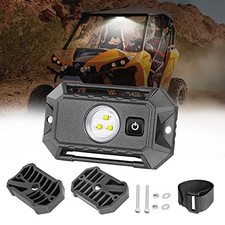 UTV LED Dome Light 12V with Switch, Universal Roll Bar Mount LED Lights White