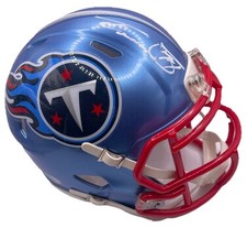 TAYLOR LEWAN SIGNED AUTO TENNESSEE TITANS FLASH MINI HELMET PSA TITAN UP!