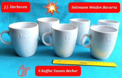 Kaffeetassen 6 Tassen J.J. Darboven Seltmann Weiden Becher Kaffeebecher Pott💥💥 - Bild 1 von 4