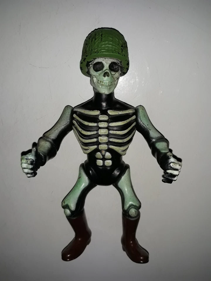 Figura Esqueleto 1984 MTC Nightmare Warriors Major Bones Remco Motu ¡Resplandor Raro! Foto 2 de 4