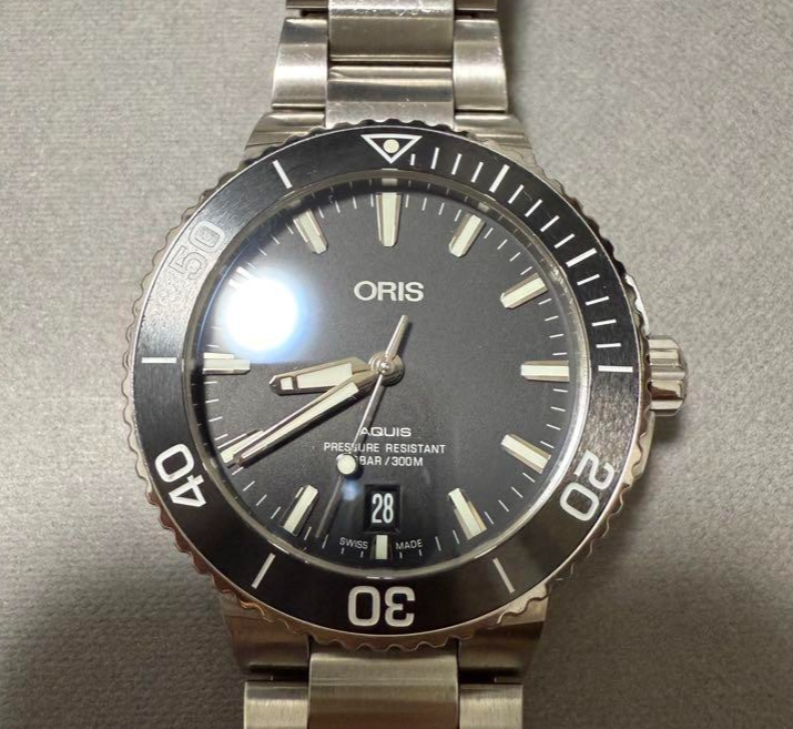 ORIS Aquis Date 01 733 7732 4124 Black Dial Automatic Men's Watch from JP