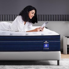 California King Size Mattress,14 Inch Gel Memory Foam Hybrid Mattress in a Box,M