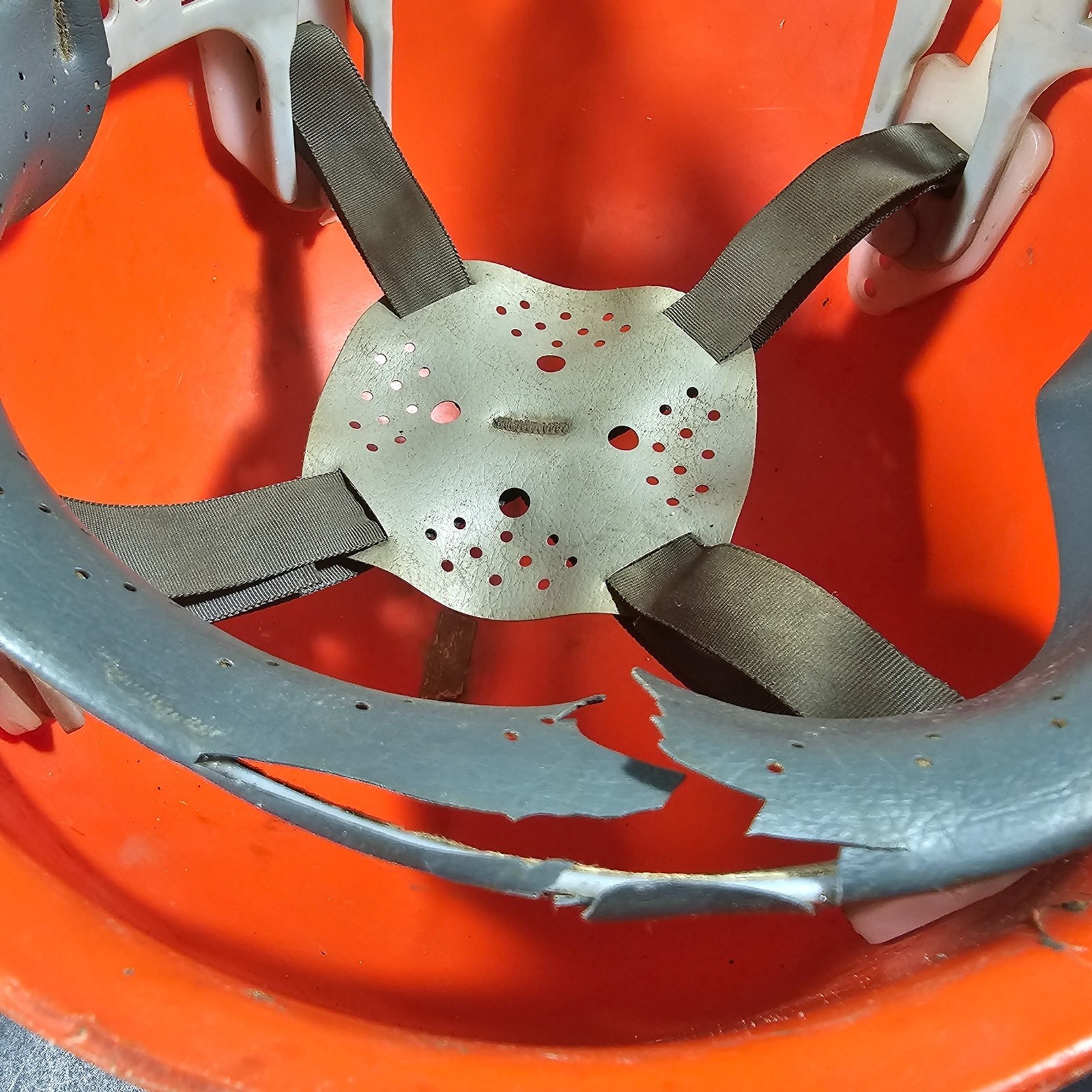 Vintage Jackson Products Orange Construction Hard Hat Power Systems