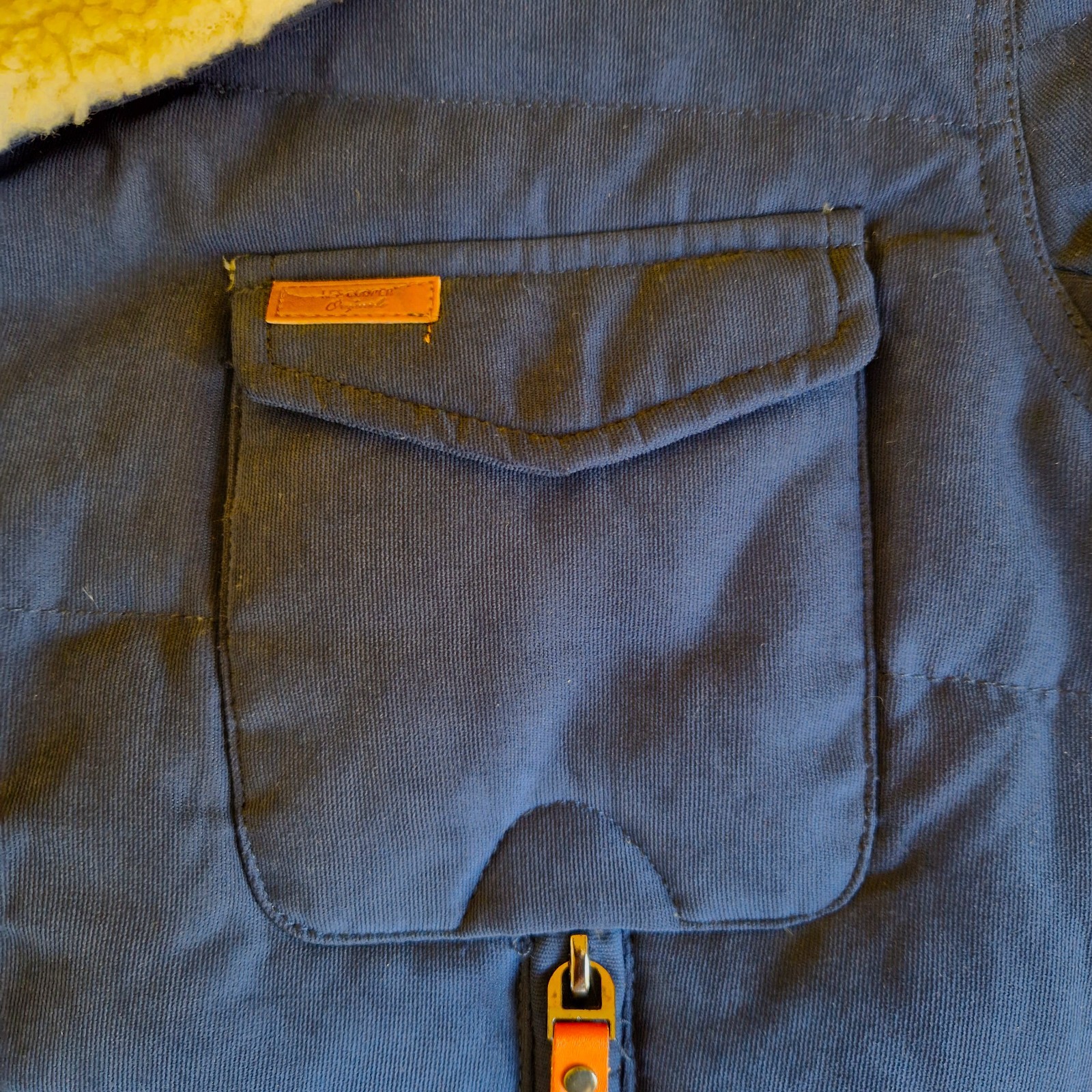 Lee Cooper Jacket Navy with Sherpa Collar Size:  XS image 5
