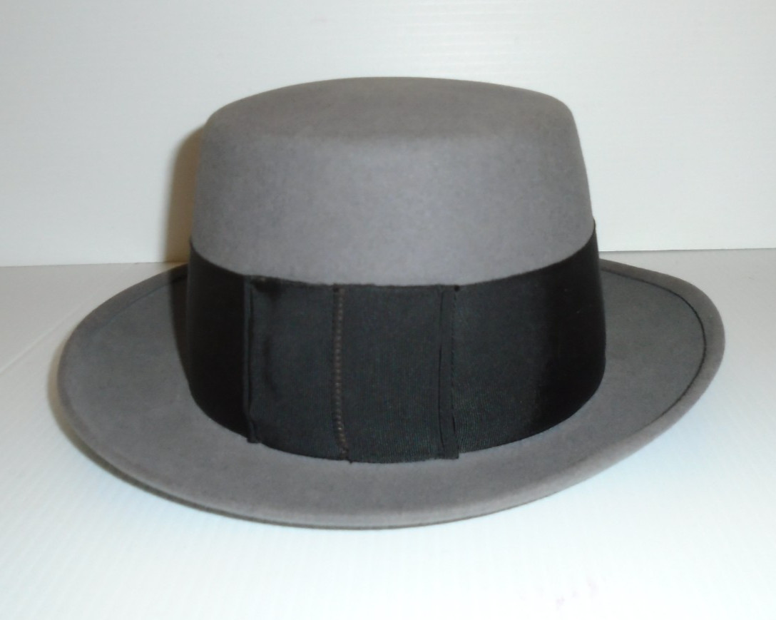 Vintage STETSON Royal de Luxe Continental Hat Gray Fe… - Gem