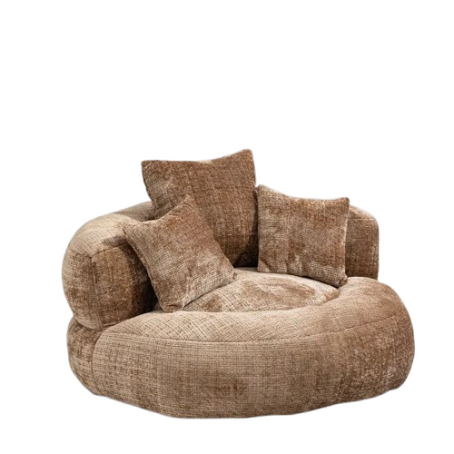 Fauteuil lounge Dripex pouf géant haut de gamme en chenille et mousse mémoire