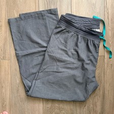 FIGS Technical Collection Women's Size XL Gray Scrub Pants Drawstring