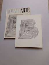 Mario Ceroli - lettera B - fotolitografia firmata numerata timbrata Bolaffi Arte