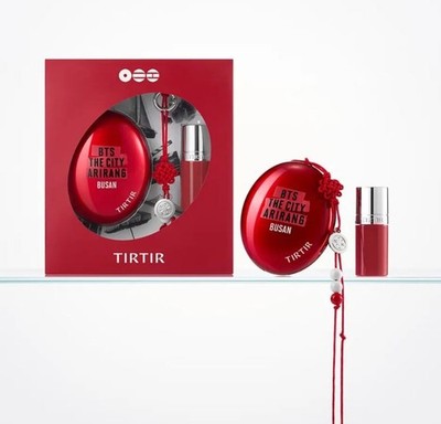 TIRTIR x BTS THE CITY BUSAN ICONIC RED Cushion 18g+LIP OIL 4.3g+KEY RING 1ea