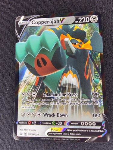 Copperajah V SWSH030 Holo Promo Sword & Shield Promo Pokemon Near Mint