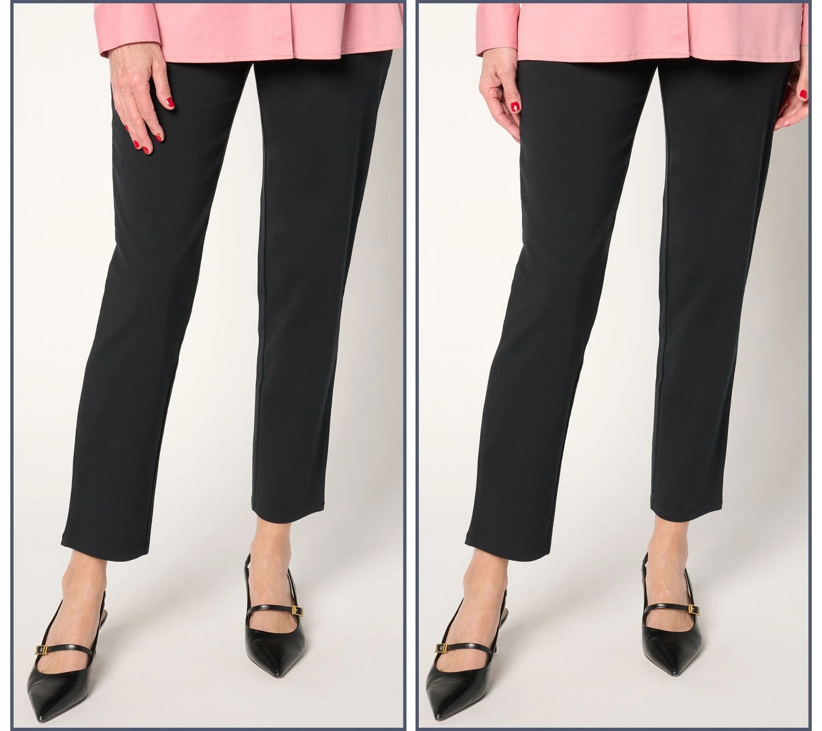 Women Control Women's Petite Pants 2XP 86 Slim Leg Black A676425