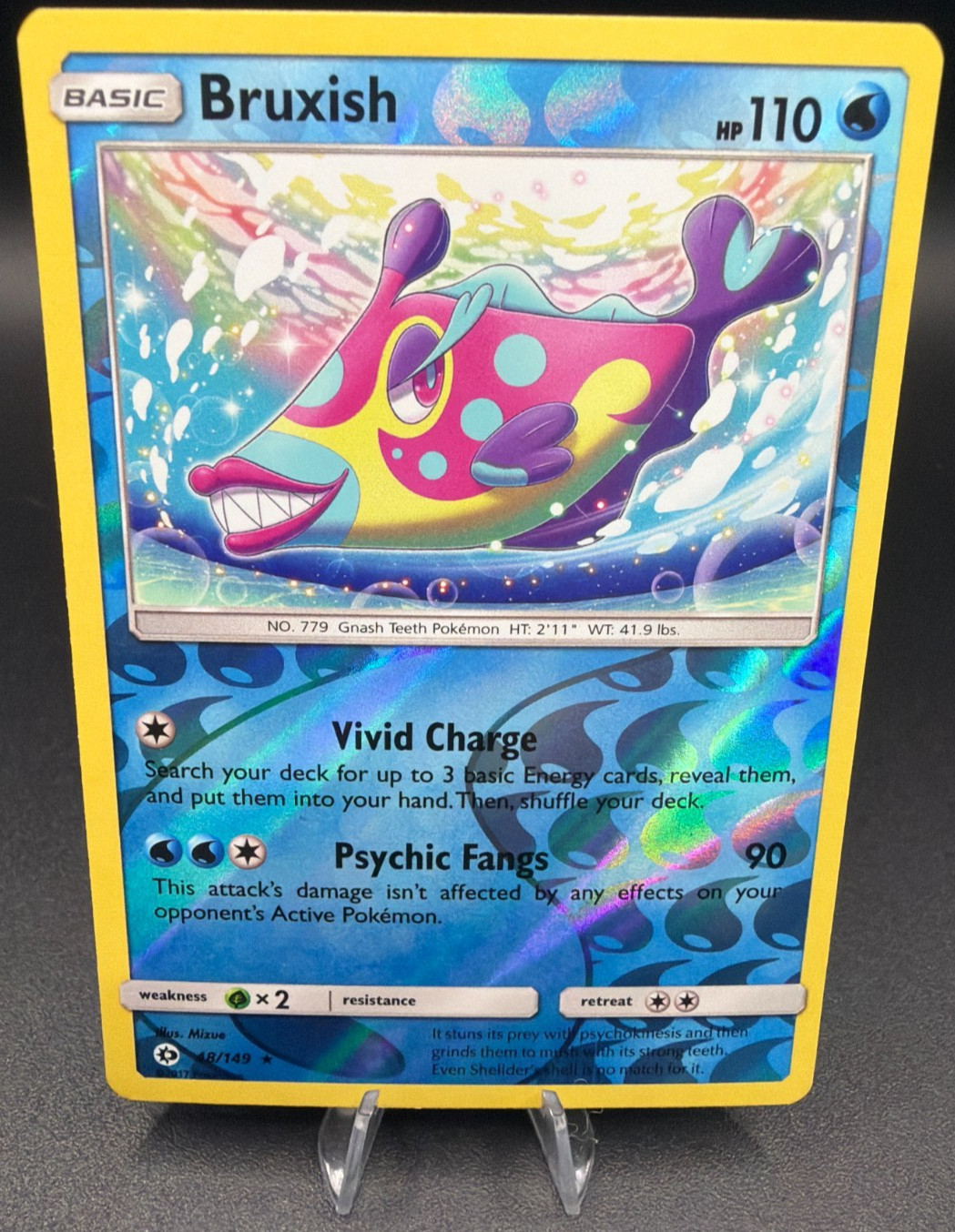 Bruxish 48/149 Reverse Holo Rare Sun & Moon Pokemon TCG