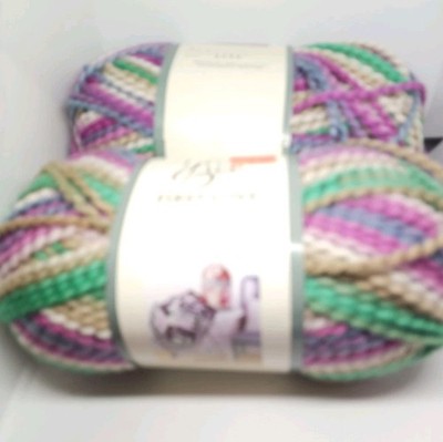 2 Yarn Bee First Love Bulky Yarn thrill Multi Lot Skeins 5oz 143 yd Discontinued