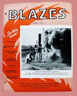BLAZES MAGAZINE JUNE 1941 AMERICAN LA FRANCE FOAMLITE CO. FIREFIGHTING NEWS