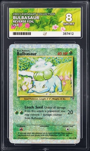 Pokémon Bulbasaur legendary collection Reverse Holo Rare 2002 68 Ace 8