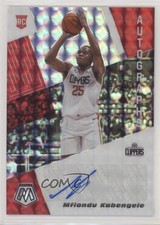 2019-20 Panini Mosaic Rookie Silver Prizm Mfiondu Kabengele #RA-MFK Auto 5l1