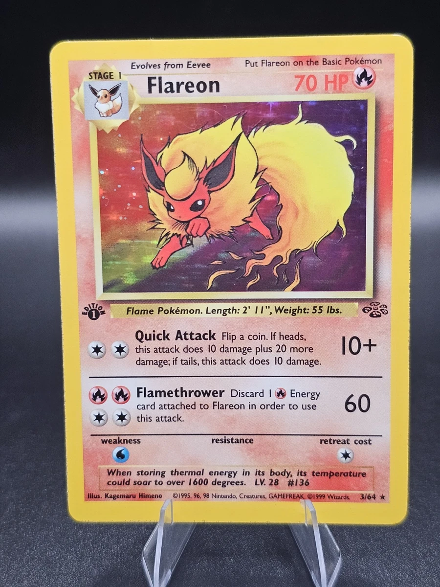 25+ Flareon Pokémon TCG Jungle Individual Collectible Card Game