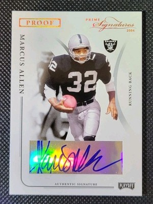 2004 Donruss Prime Signatures Proof Marcus Allen Auto #'d /150 RAIDERS Autograph