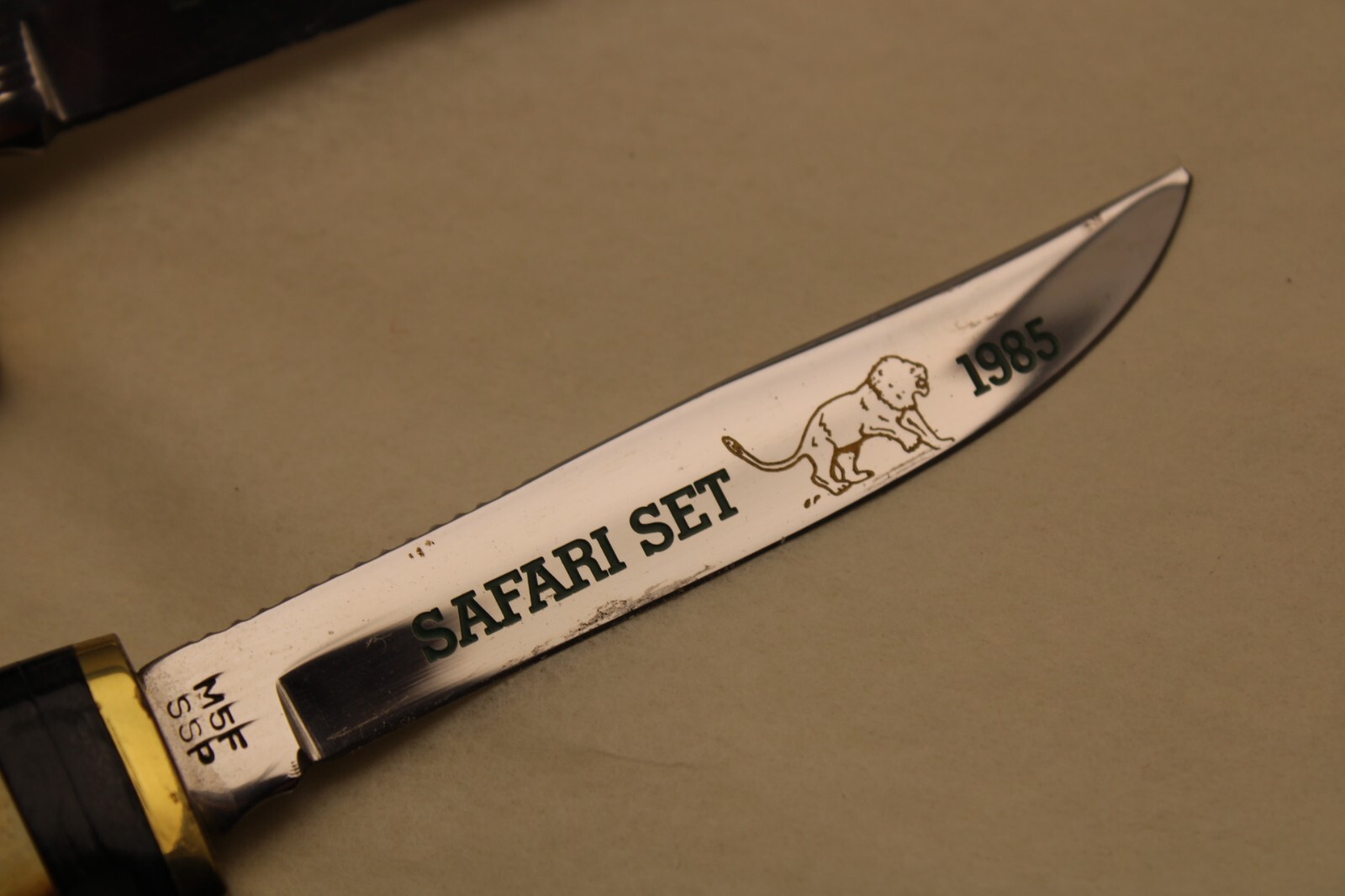 Vintage 1985 Case Knife Limited Edition Safari Set 228 of 500 w