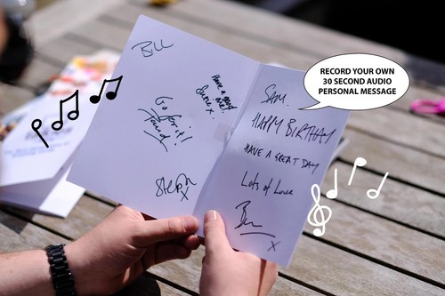Cartes Music L O V E personnalisées - ajoutez votre propre audio. Audio 30 secondes. - Photo 10/20