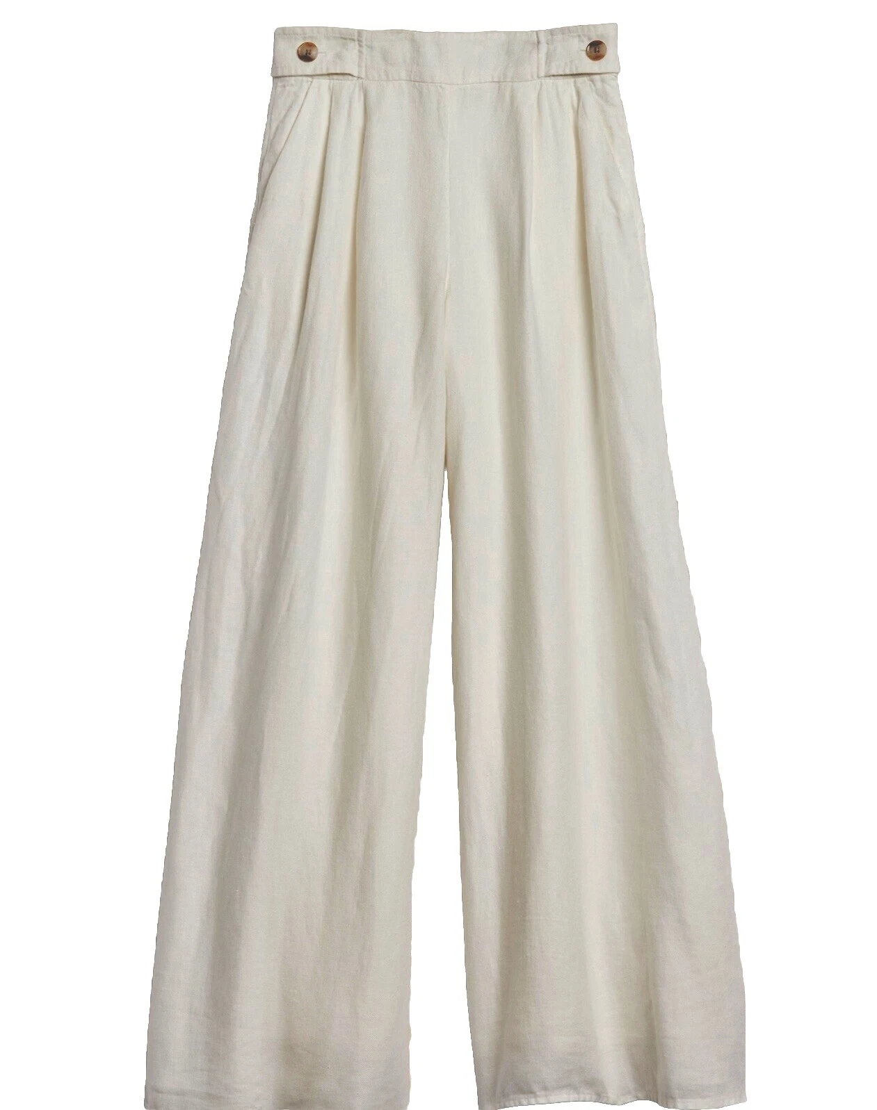 Pantalones de lino blanco Banana Republic para Mujeres