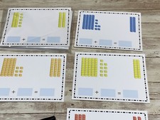 Base Ten Add 10 - Math Center - Dry Erase - 30 Laminated Activity Cards