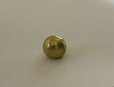 New 3/4" Diameter Brass Ball Finial, Cap, Unfinished Brass, 1/4-27F Tap #BF839U